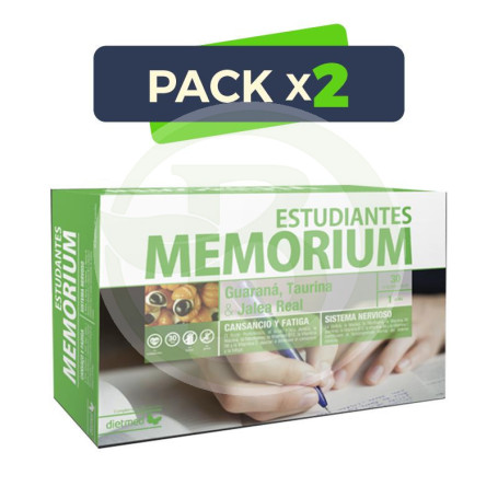 Pack 2x Memorium Estudantes 30 Ampollas Dietmed