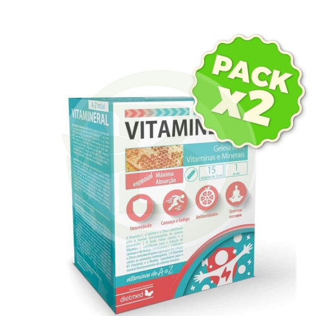 Pack 2x Vitamineral A-Z 15 Ampollas Dietmed
