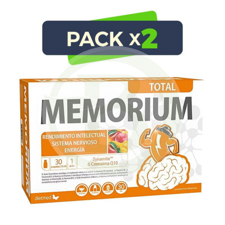 Pack 2x Memorium Total 30 Ampollas Dietmed