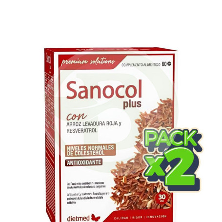 Pack 2x Sanocol Plus 60 Comprimidos Dietmed