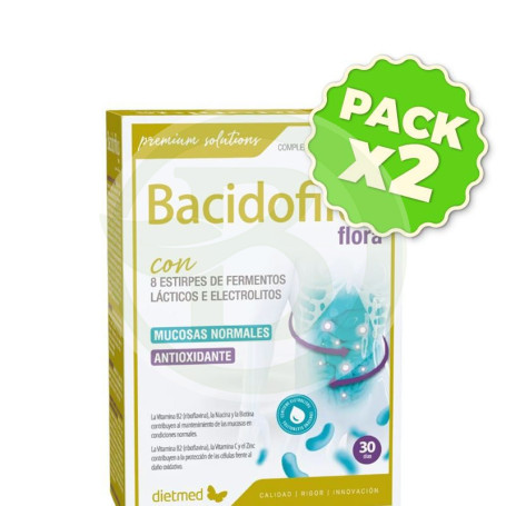 Pack 2x Bacidofilus Flora 30 Cápsulas Dietmed