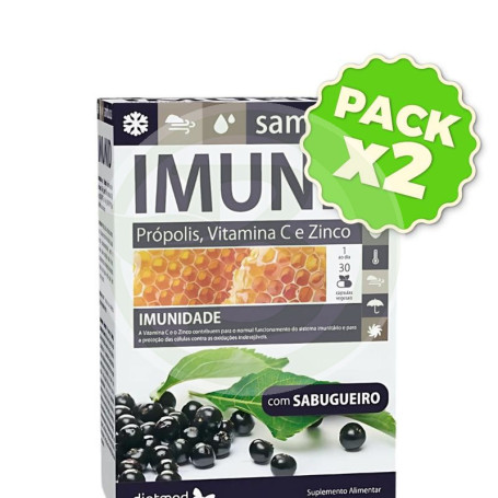 Pack 2x Imunid Sambucus 30 Cápsulas Dietmed