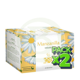 Pack 2x Infusión Manzanilla 20 Bolsitas Dietmed