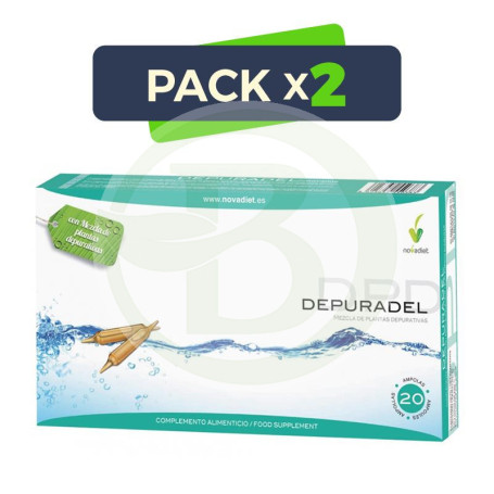 Pack 2x Depuradel 20 Ampollas Novadiet