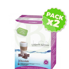 Pack 2x Batido Light Nova Chocolate 6x35Gr. Nova Diet