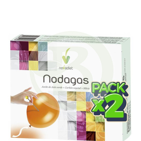 Pack 2x Nodagas 48 Cápsulas Novadiet