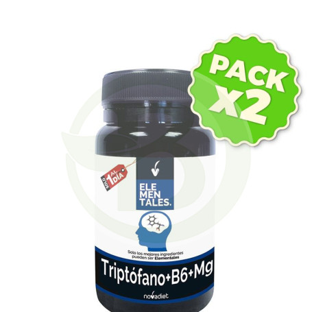 Pack 2x TriptÓfano+Vit+B6+Mg 30 CÁpsulas Nova Diet