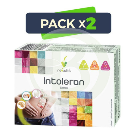 Pack 2x Intoleran 30 Comprimidos Novadiet