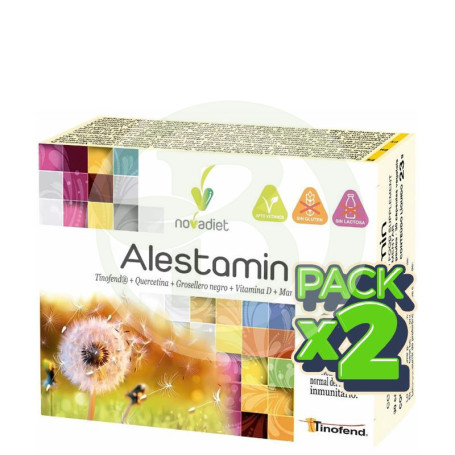 Pack 2x Alestamin 30 Cápsulas Vegetales Nova Diet
