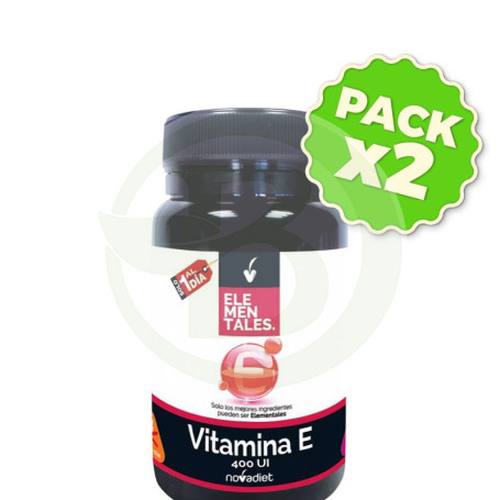 Pack 2x Vitamina e 60 Cápsulas Nova Diet