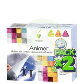 Pack 2x Animer 60 Cápsulas Vegetales Nova Diet