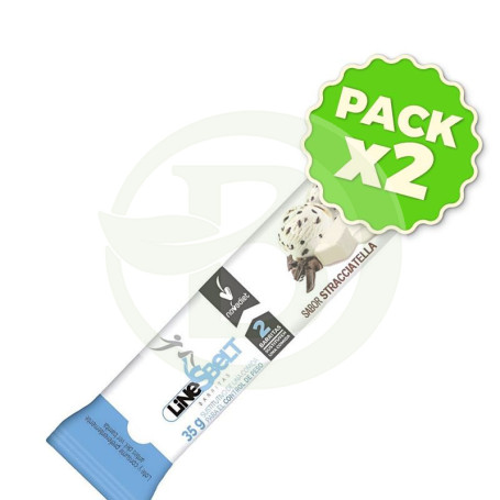 Pack 2x Line Sbelt Straciatella Barrita De 35Gr Nova Diet