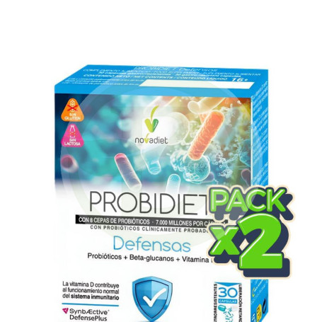 Pack 2x Probidiet Defensas 30 Cápsulas Nova Diet