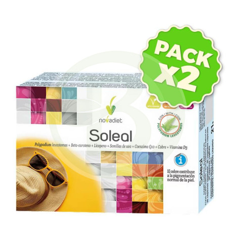 Pack 2x Soleal 30 Cápsulas Vegetales Nova Diet