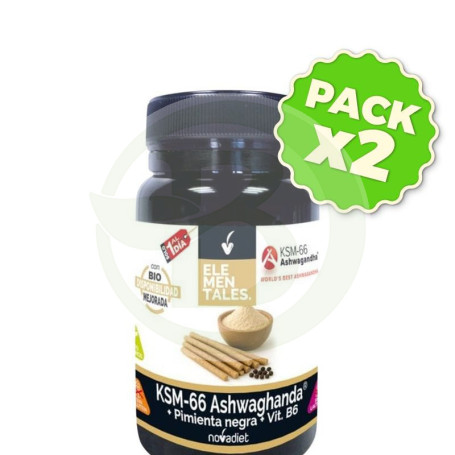 Pack 2x Ksm 66 Ashwagandha 30 Comprimidos Novadiet