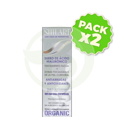 Pack 2x Suero Ac. Hialurónico Facial y Corporal 120Ml. Shilart