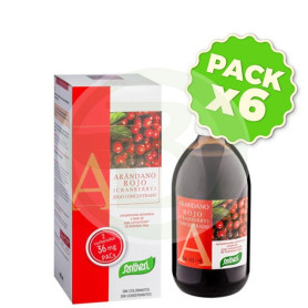 Pack 6x Arándano Rojo Concentrado 490Ml. Santiveri