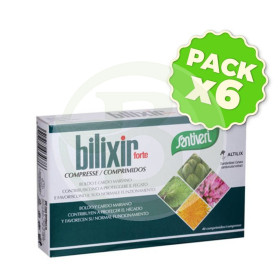 Pack 6x Bilixir Forte 40 Comprimidos Santiveri