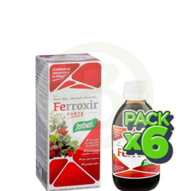Pack 6x Jarabe Ferroxir Forte 240Ml. Santiveri