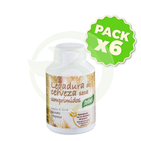 Pack 6x Levadura de Cerveza 350 Comprimidos Santiveri