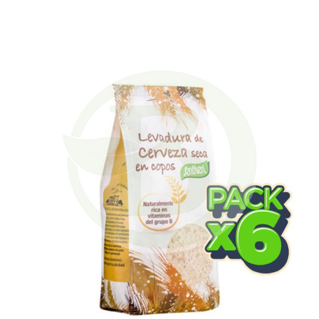 Pack 6x Levadura Cerveza Copos Bolsa 200Gr. Santiveri