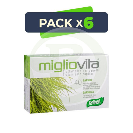 Pack 6x Migliovita 40 Cápsulas Santiveri