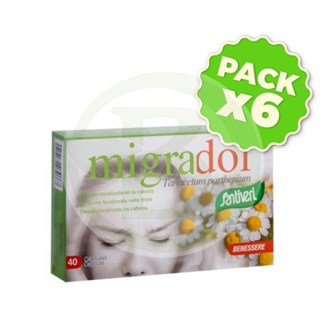 Pack 6x Migradol (Tanacetum) 60 Cápsulas Santiveri