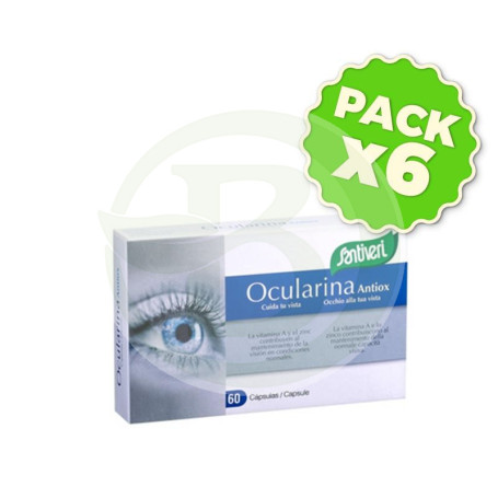 Pack 6x Ocularina Antiox Cápsulas 31Gr. Santiveri