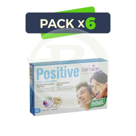 Pack 6x Positive 40 Cápsulas Santiveri