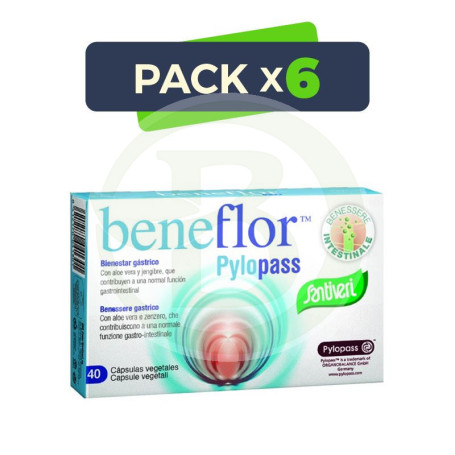 Pack 6x Beneflor Pylopass Capsulas 15Gr. Santiveri
