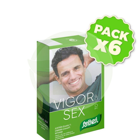 Pack 6x Vigor Sex 24 Comprimidos Santiveri