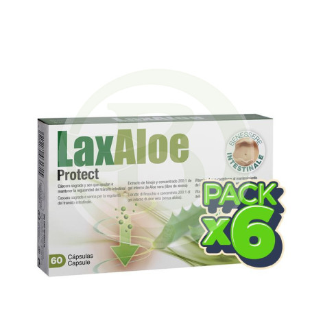 Pack 6x Laxaloe Protect 60 Cápsulas Santiveri