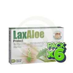 Pack 6x Laxaloe Protect 60 Cápsulas Santiveri