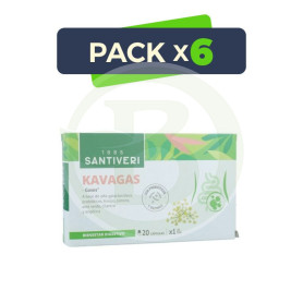 Pack 6x Kavagas 20 Capsulas Santiveri