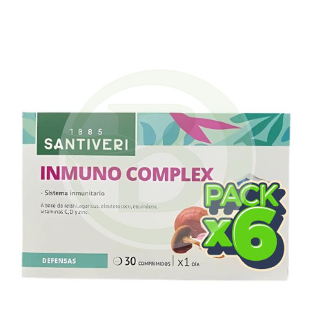 Pack 6x Inmuno Complex 30 Comprimidos Santiveri