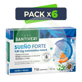 Pack 6x Sueño Forte 30 Comprimidos Santiveri