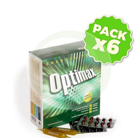 Pack 6x Optimax 90 Cápsulas Artesanía Agrícola