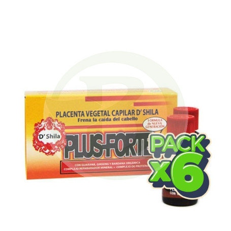 Pack 6x Placenta Plus Forte 4x25 Ml Shila
