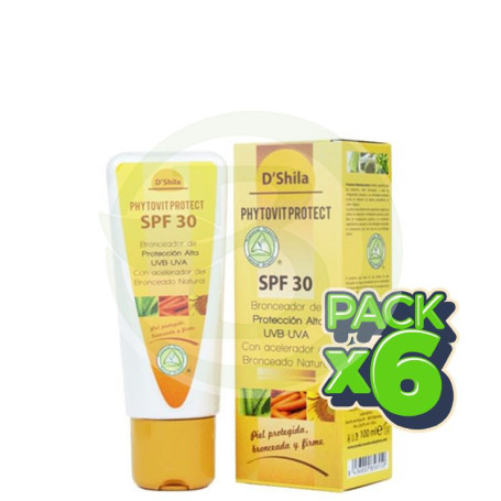 Pack 6x Protector Solar 30 100Ml. Shila