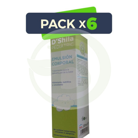 Pack 6x Emulsión Corporal Pediatric 200Ml. Shila