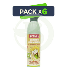 Pack 6x Champú Vitaminado Edad Escolar 250Ml Shila