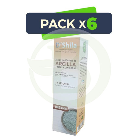 Pack 6x Jabón de Arcilla 250Ml. Shila