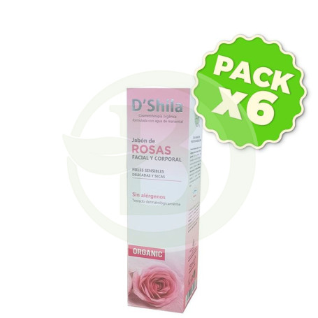 Pack 6x Jabón de Rosas 250Ml. Shila