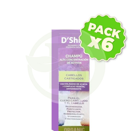 Pack 6x Champú Cabellos Castigados 125Ml. Shila