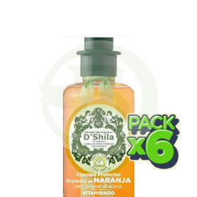 Pack 6x Champú Proteico De Naranja 300Ml. Shila