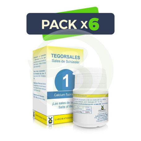 Pack 6x Sales de Schussler 1 (CaF) Tegor