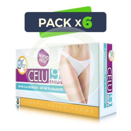 Pack 6x Celu 9 Adipo 45 Cápsulas Tegor