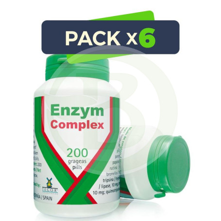 Pack 6x Enzym Complex 200 Cápsulas Tegor