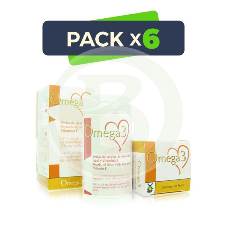 Pack 6x Omega 3 60 Perlas Tegor