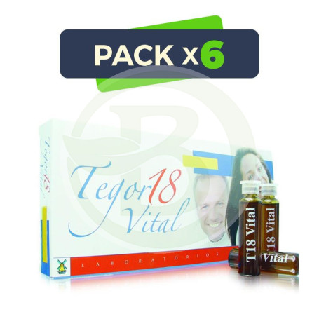 Pack 6x Tegor 18 Vital 10 Viales Tegor